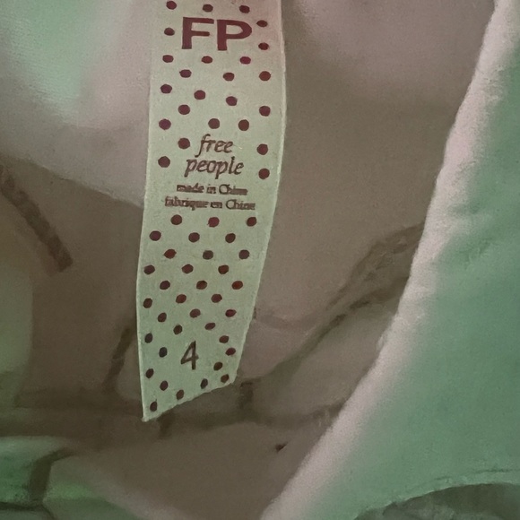 Free People Women’s White Ivory Jacket Shirt Shacket Long Sleeve Size 4 - Picture 4 of 4